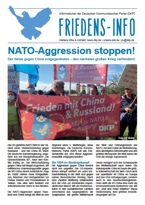 DKP-Information Friedens-Info: NATO-Aggression stoppen!  (PDF, 0.43 MB)