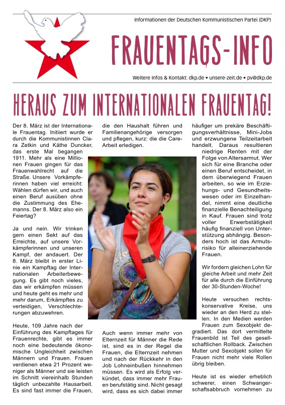 DKP-Information Frauentags-Info: Heraus zum Internationalen Frauentag!  (PDF, 0.51 MB)